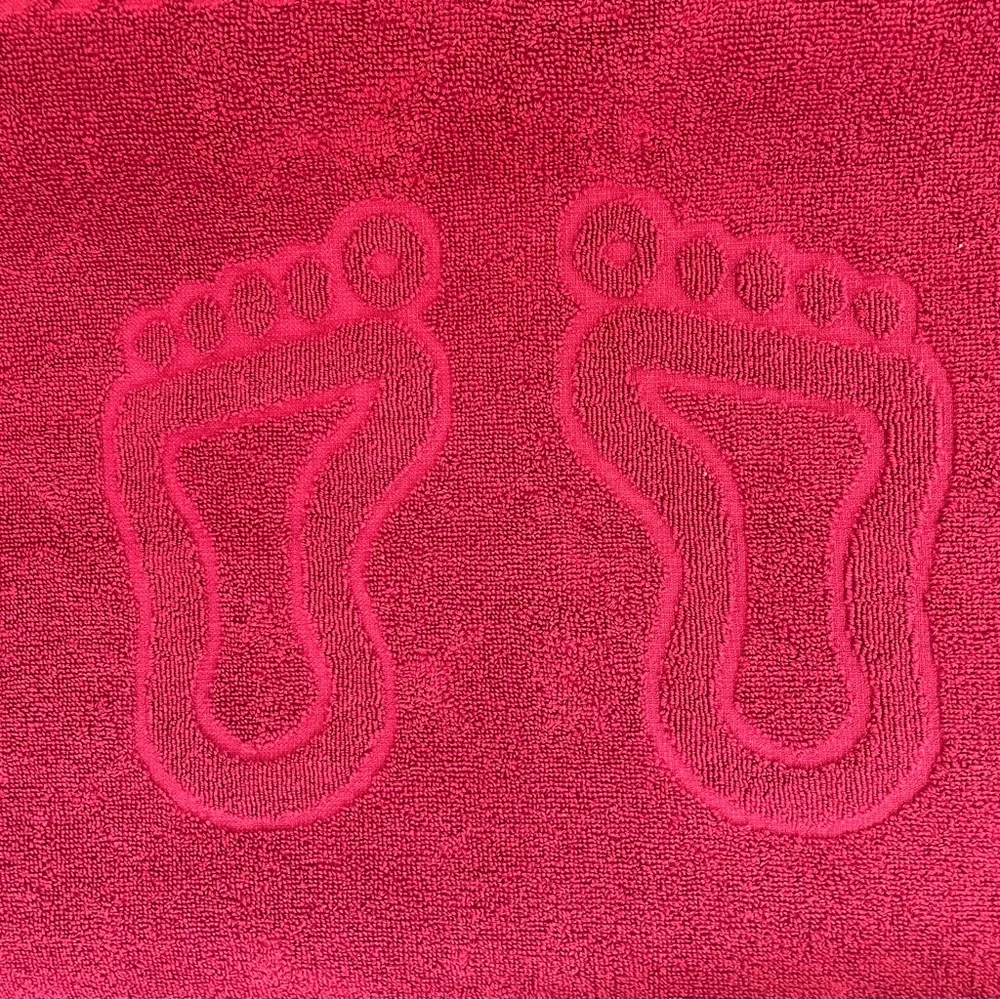 Cotton Towel for Feet, burgundy